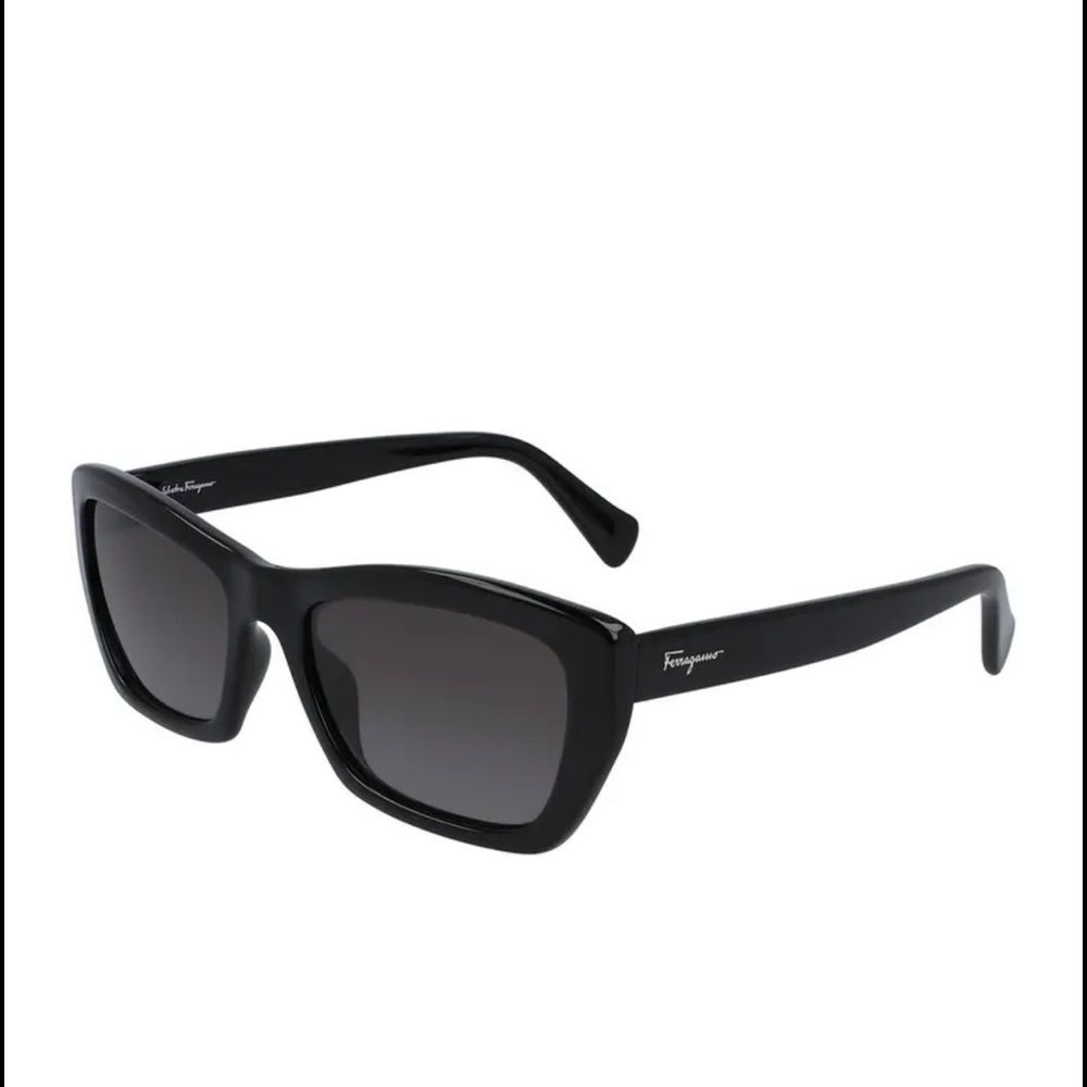 Salvatore Ferragamo 55mm rectangular cat eye sunglasses